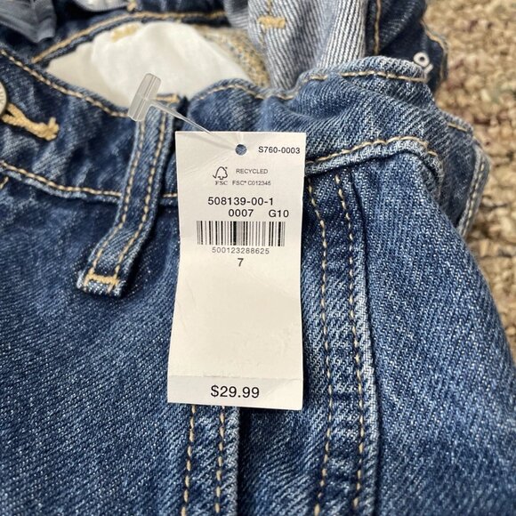 Old Navy High-Waisted Carpenter Jeans for Girls ~ Size 7 ~ NWT - Picture 5 of 5